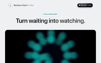 Bauhaus Clock 网站预览