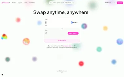 Uniswap 网站预览
