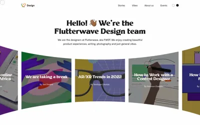 Flutterwave Design 网站预览