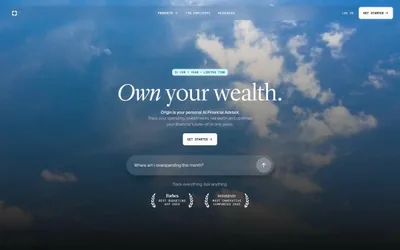 Origin Financial 网站预览