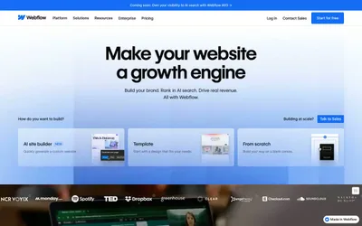 Webflow 网站预览