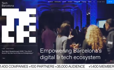 Tech Barcelona 网站预览