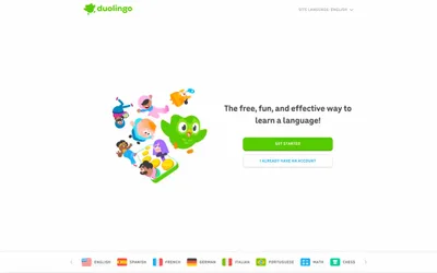 Duolingo 网站预览