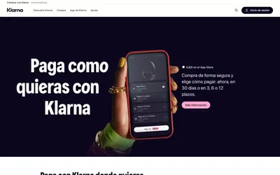 Klarna ES 网站预览