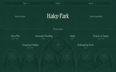 Haley Park 网站预览