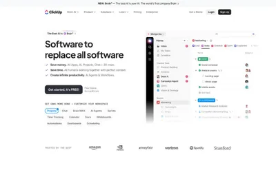 ClickUp™ 网站预览