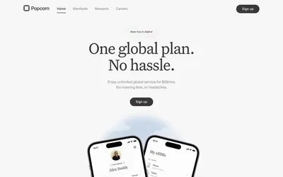 Popcorn 网站预览
