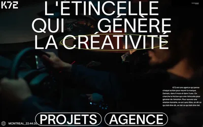 Agence K72 网站预览