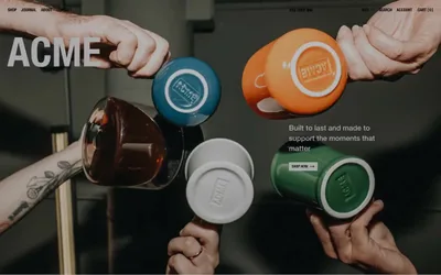Acme Cups New Zealand 网站预览