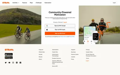 Strava 网站预览