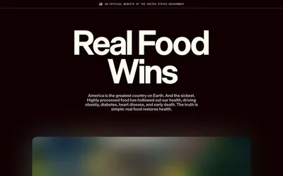 Eat Real Food 网站预览