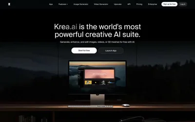 Krea 网站预览