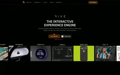 Rive 网站预览