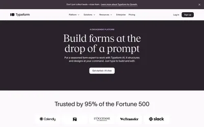 Typeform 网站预览