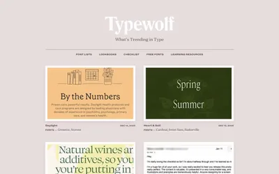 Typewolf 网站预览