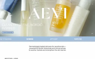 Aevi Wellness 网站预览