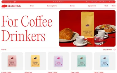 Redbrick Coffee 网站预览