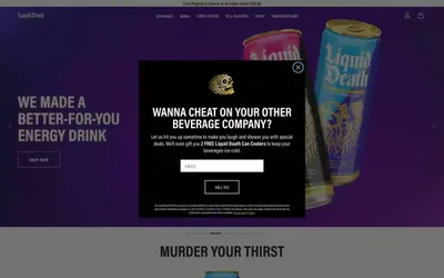 Liquid Death 网站预览