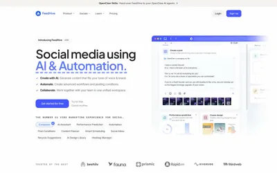 FeedHive 网站预览