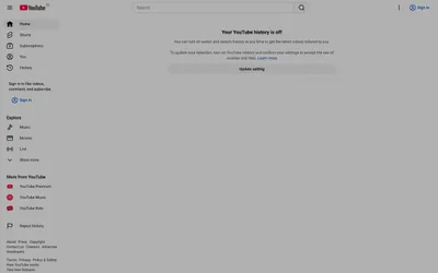 YouTube 网站预览