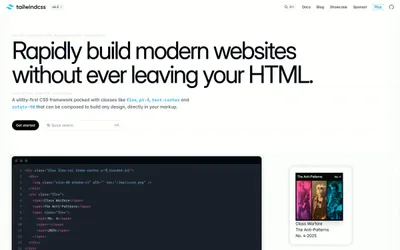 Tailwind CSS 网站预览