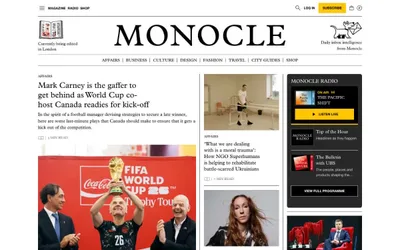 Monocle 网站预览