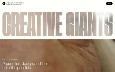 Creative Giants 网站预览
