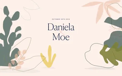 Daniela and Moe Wedding 2019 网站预览