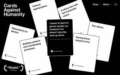 Cards Against Humanity 网站预览