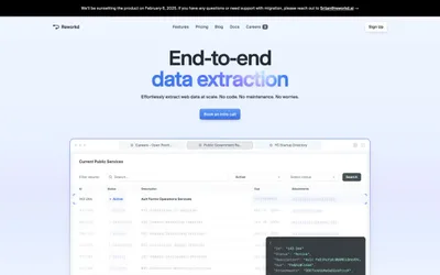 Reworkd 网站预览