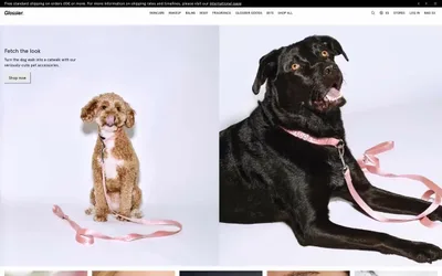 Glossier 网站预览