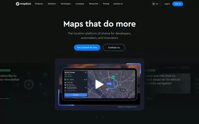 Mapbox 网站预览