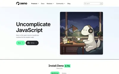Deno 网站预览