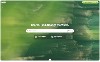 Ecosia 网站预览