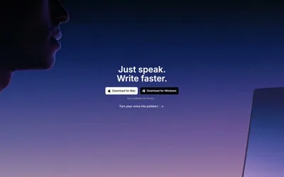 Superwhisper 网站预览
