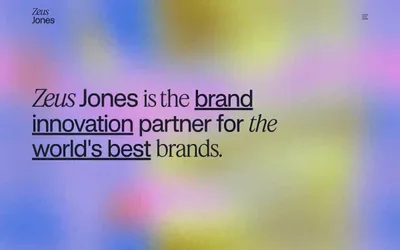 Zeus Jones 网站预览