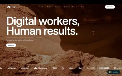 11x– Digital workers 网站预览