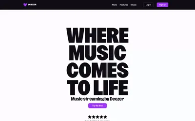 Deezer 网站预览