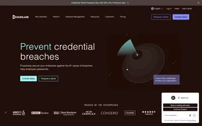 Dashlane 网站预览