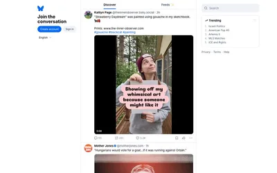 Bluesky Social 网站预览