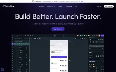 FlutterFlow 网站预览