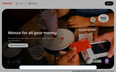 Monzo 网站预览