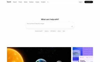 OpenAI 网站预览