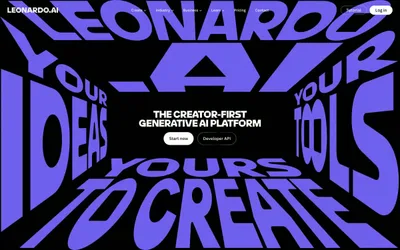 Leonardo.ai 网站预览