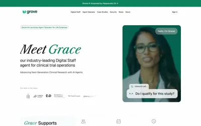 Grove AI 网站预览