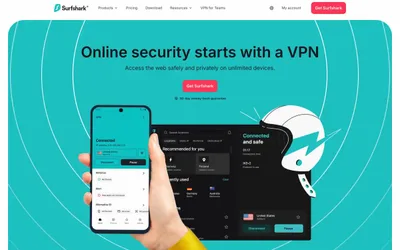 Surfshark 网站预览