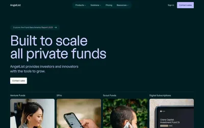 AngelList 网站预览