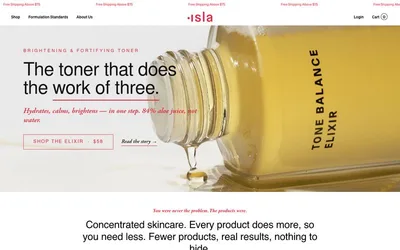 Isla Beauty 网站预览