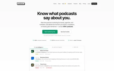 Podscan.fm 网站预览