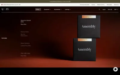 Assembly Coffee London 网站预览